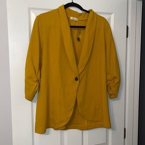 NWT Plus Size Mustard Blazer